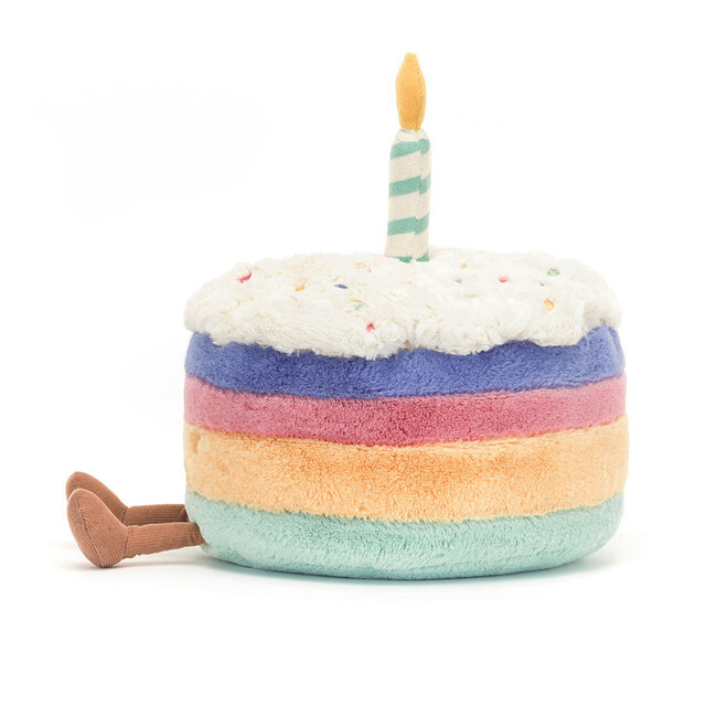 Jelly Cat Amuseables Rainbow Birthday Cake