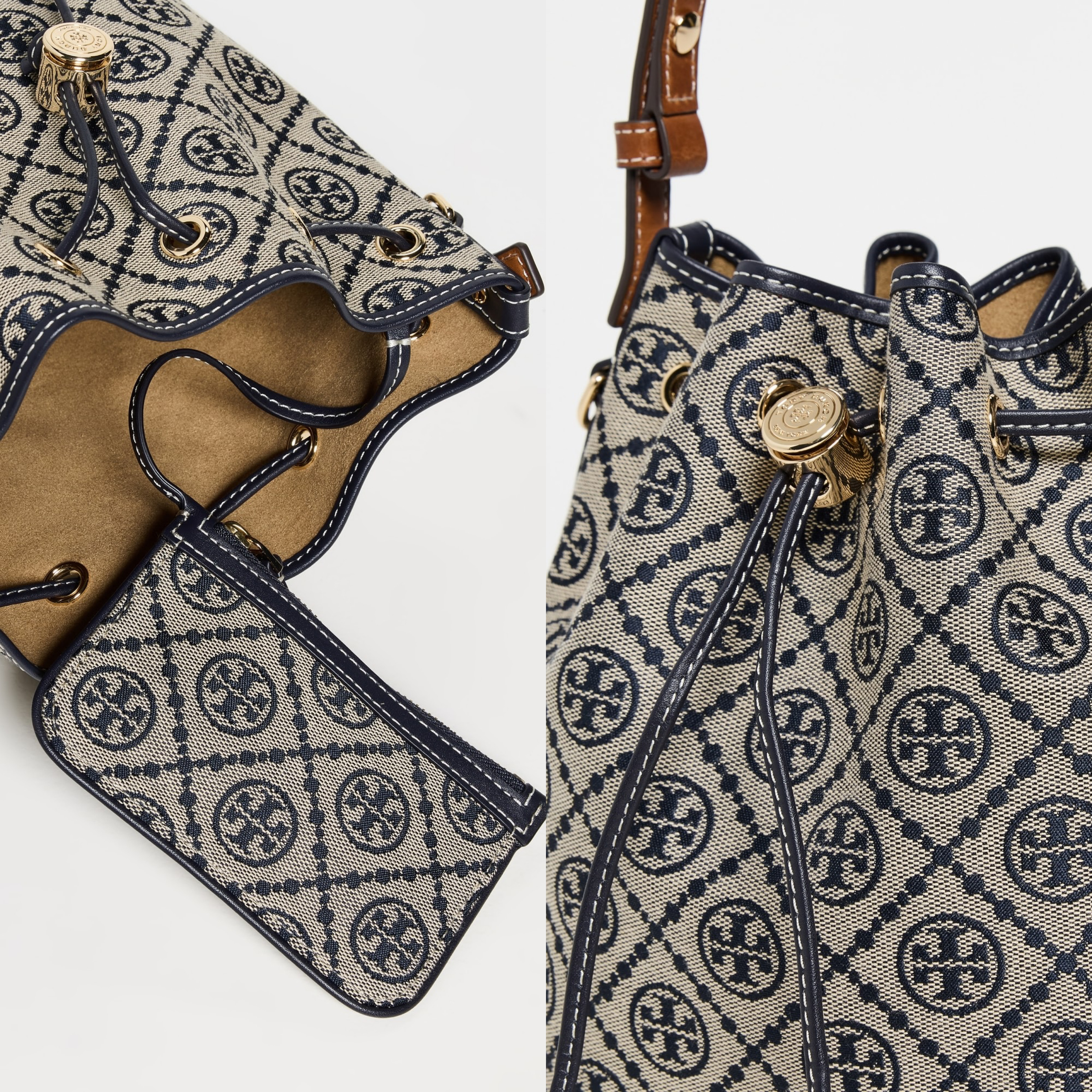 Tory Burch - T Monogram 水桶袋 (中)  (166414)