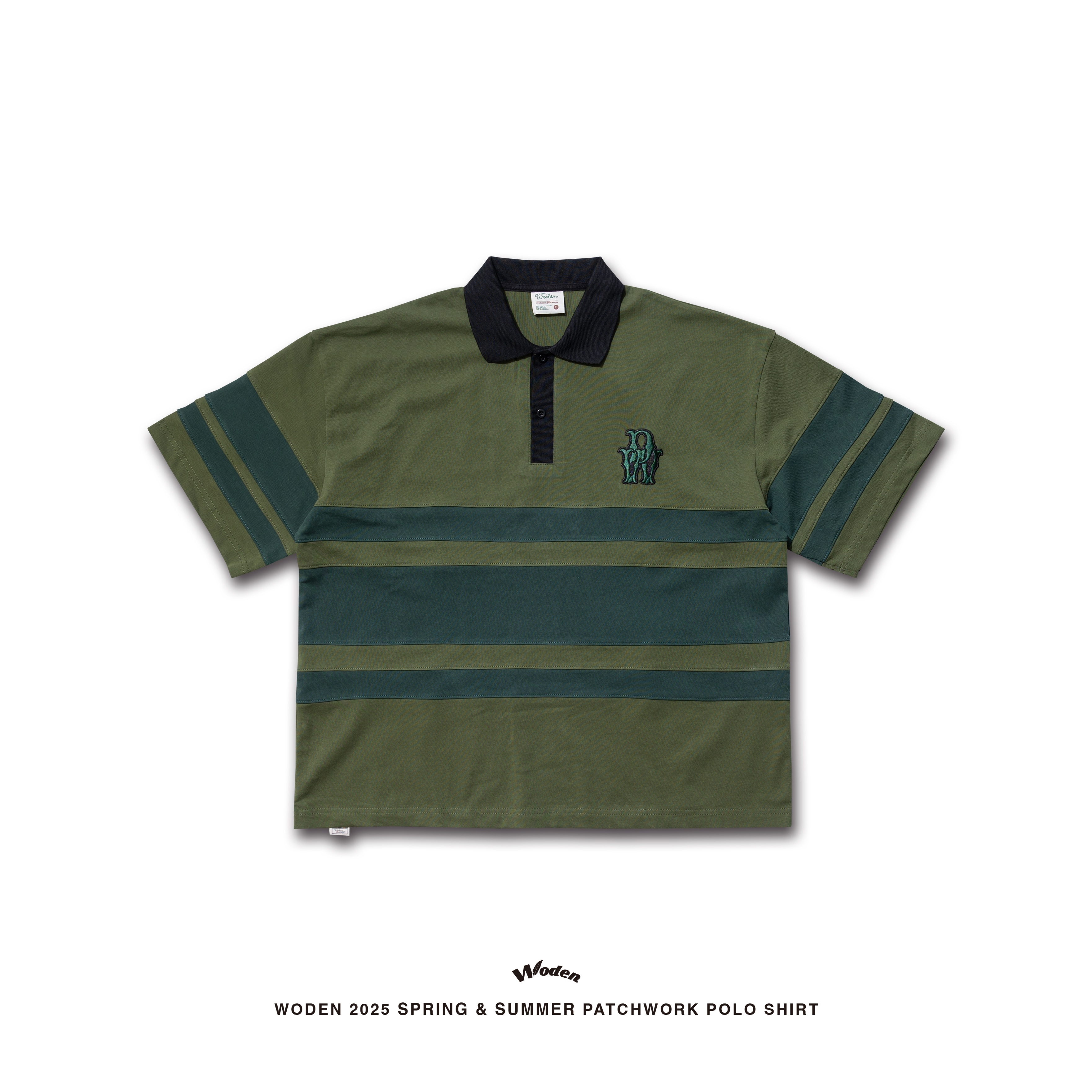 【車庫服飾】WODEN Patchwork POLO Shirt