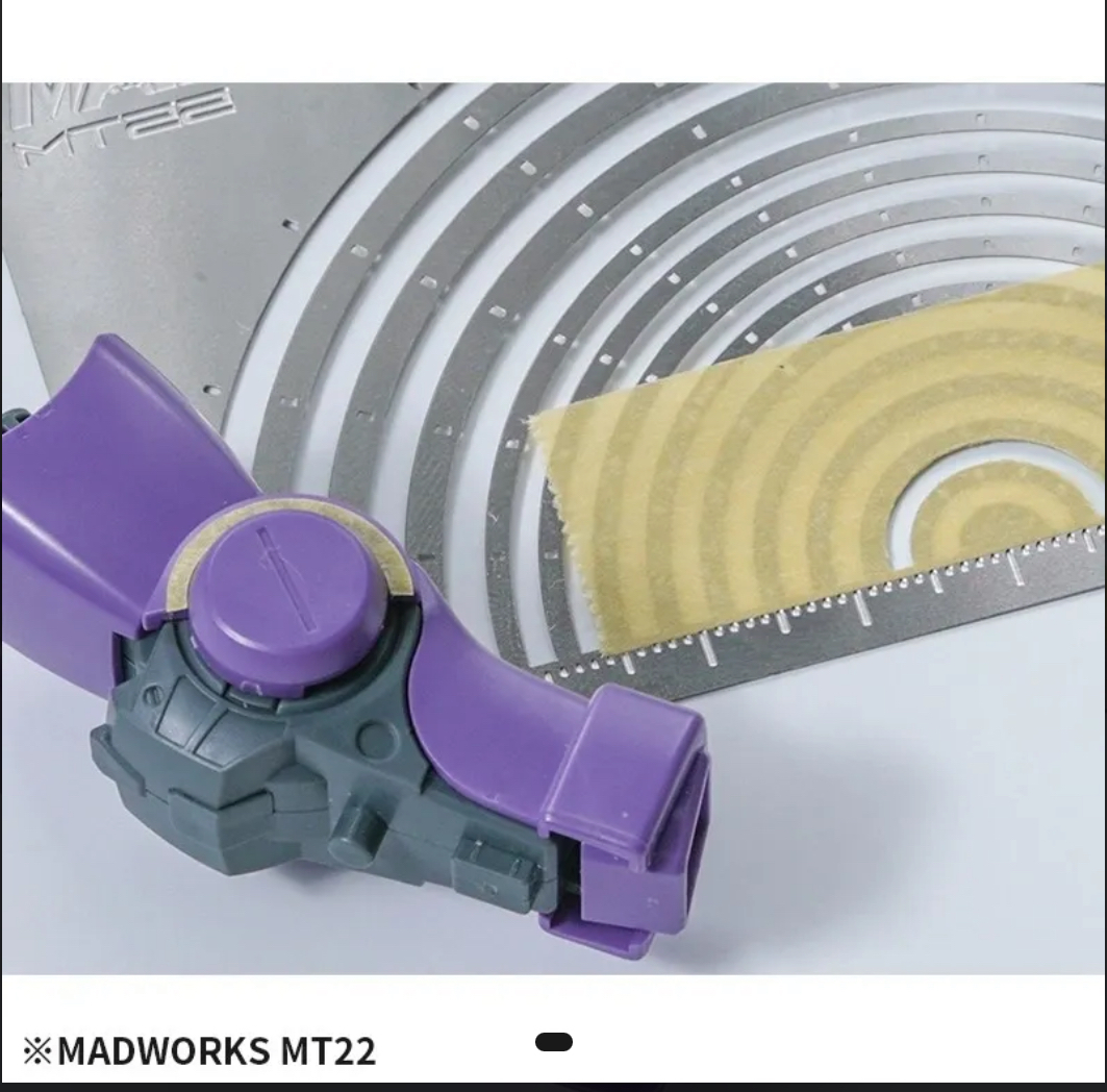 Madworks MT-22 Arc templates for guiding tape 半圓弧遮蓋膠帶切割型版