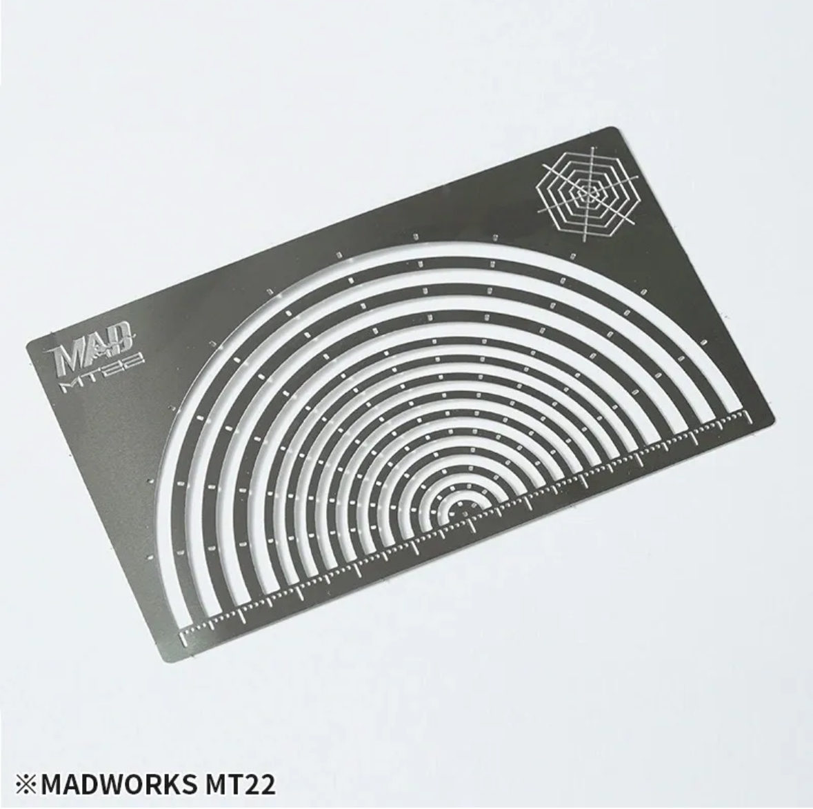 Madworks MT-22 Arc templates for guiding tape 半圓弧遮蓋膠帶切割型版