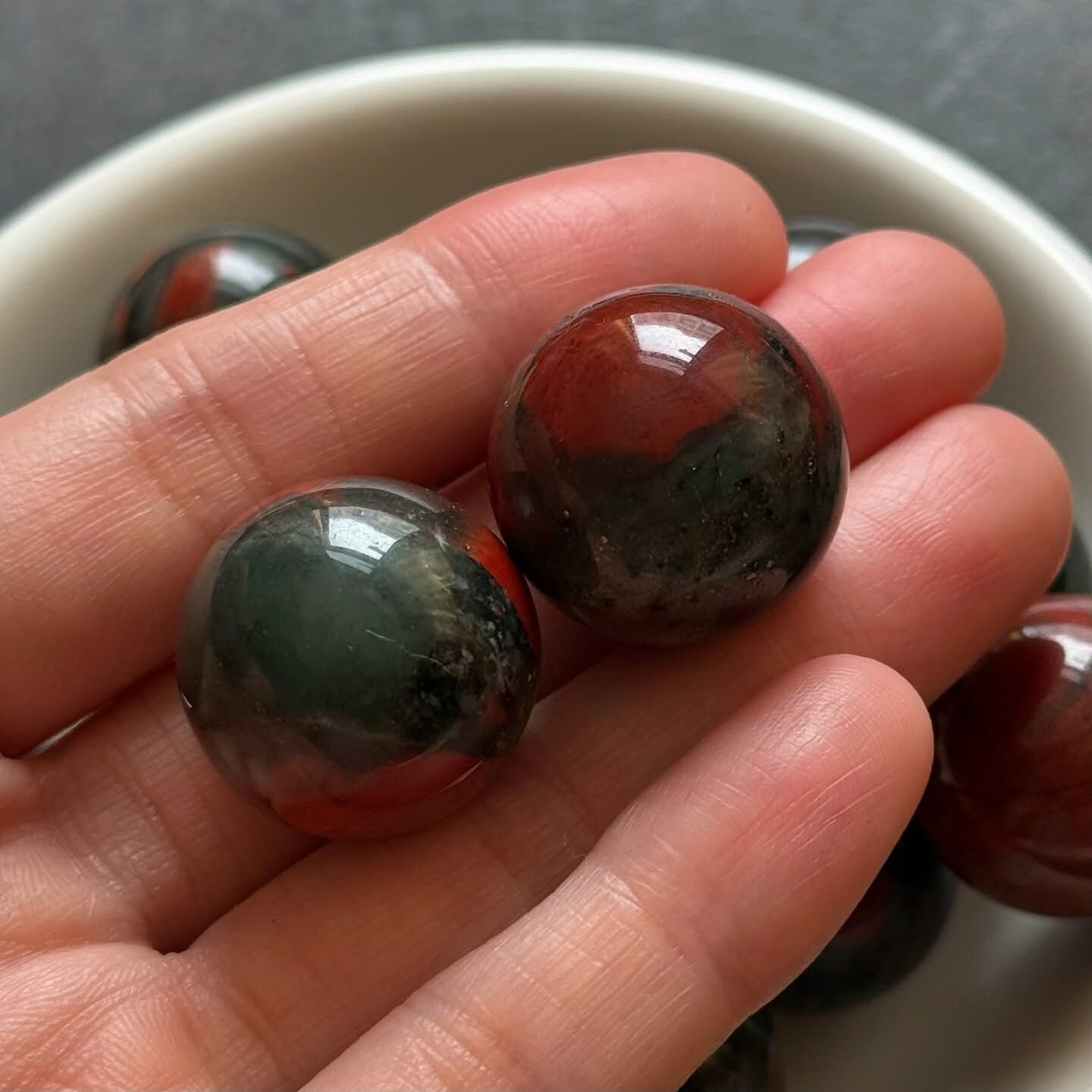 [原石] 龍血石 水晶小球