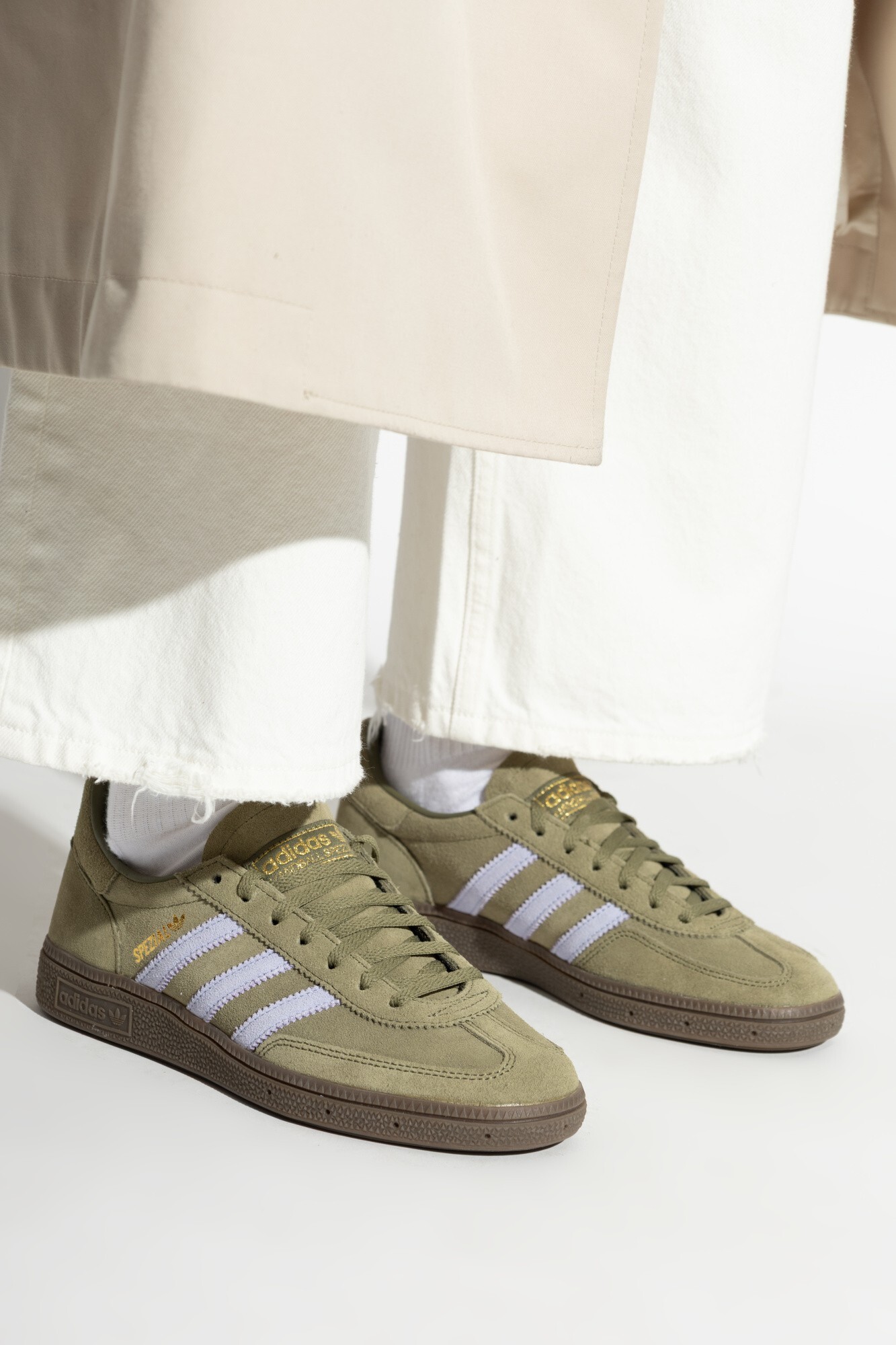 【OWN】Adidas Handball Spezial 球鞋 德訓鞋 麂皮 復古 休閒鞋 女版 復古綠 JI2650