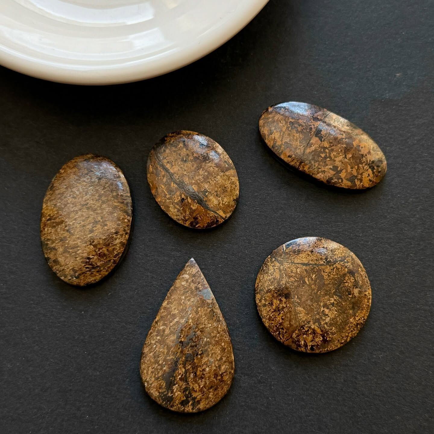 [原石] 古銅輝石 水晶蛋面 水晶墜面