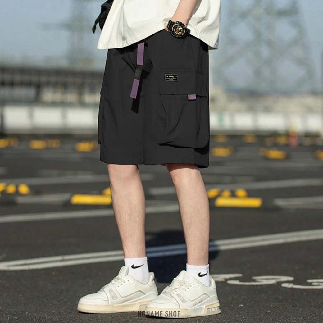 JEEP 美式 寬鬆休閒 多口袋 運動 戶外 輕薄 透氣 五分 工裝 短褲 四色 (男款)