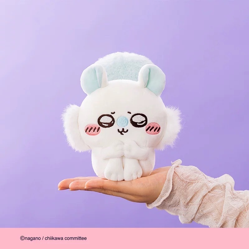 吉伊卡哇chiikawa 抱腿坐姿 小桃飛鼠 毛絨玩偶