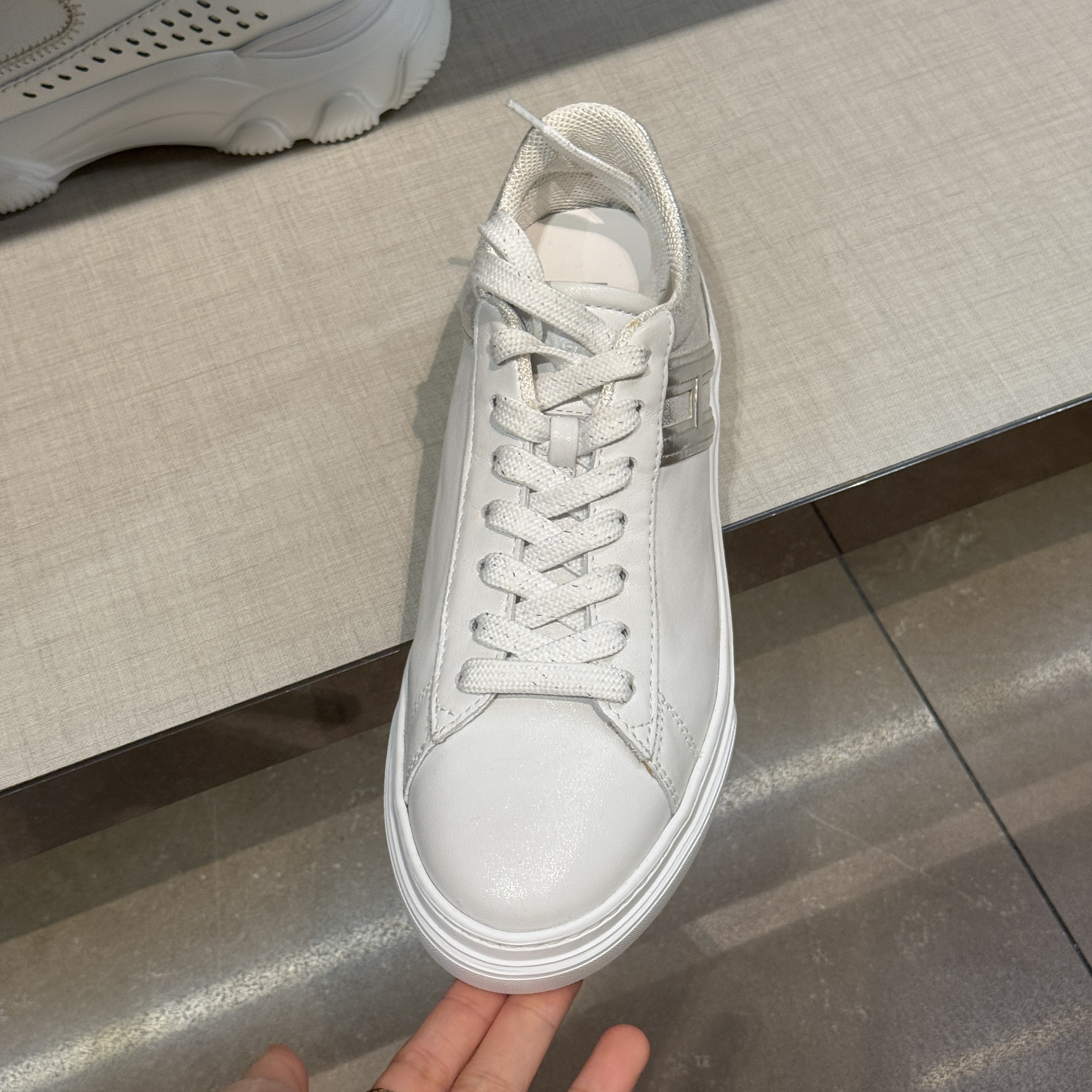 Tod's Hogan H365 Allacc Basso H Sneaker White