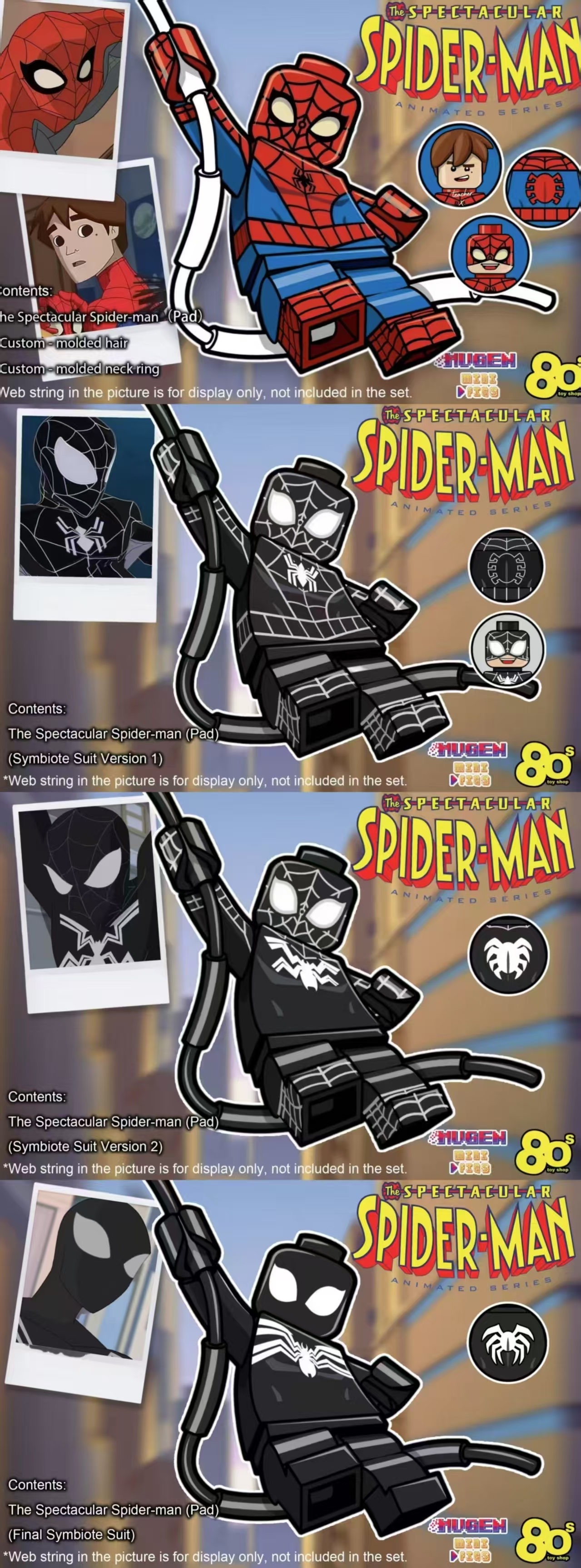 Preorder】【80s Toyshop X MUGEN MINIFIGS】Spider-Man