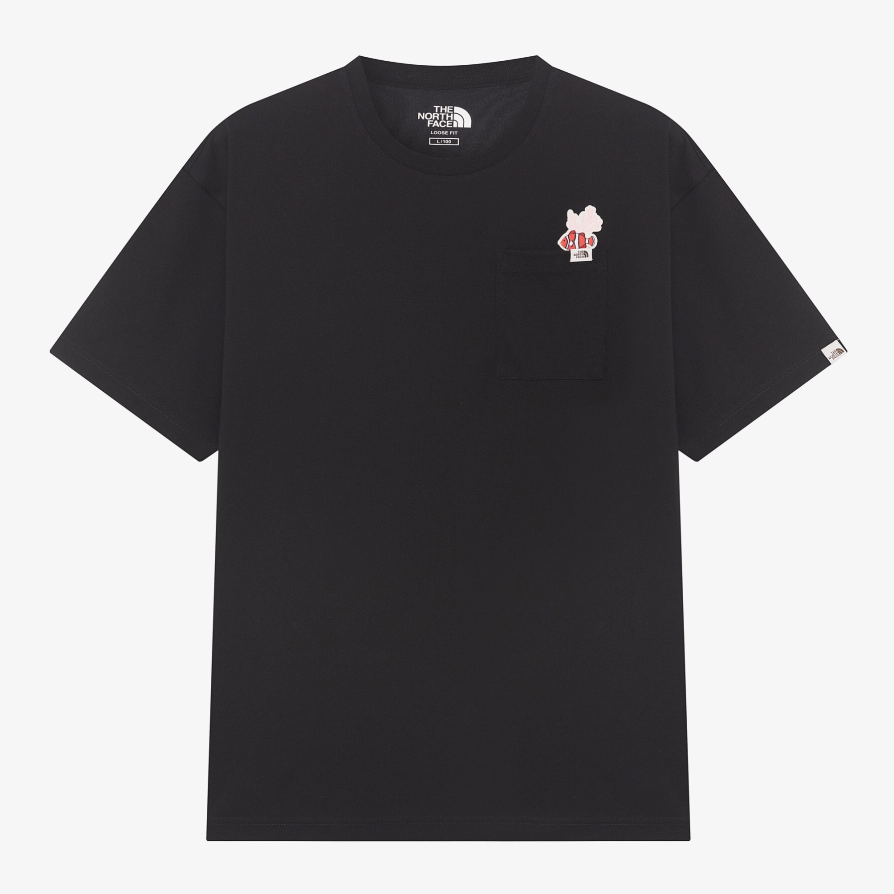 The north face POCKET EX S/S R/TEE 北臉涼感抗UV 口袋動物短tee