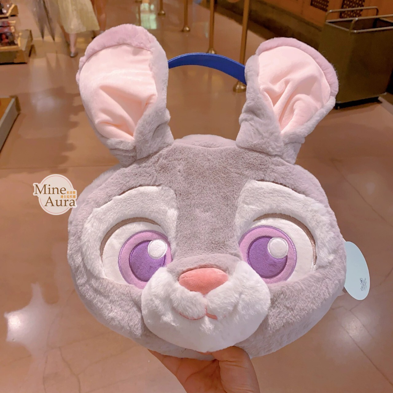 動物方城市 Zootopia 絨毛 大頭 造型 手提包 托特包 -上海迪士尼樂園