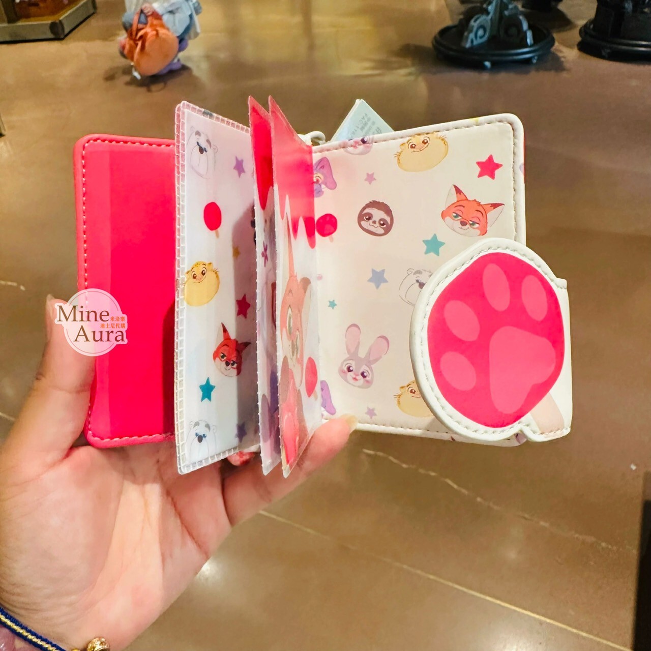 動物方城市 Zootopia 腳丫冰棒 圖案 掛繩 票卡夾 卡套 -上海迪士尼樂園