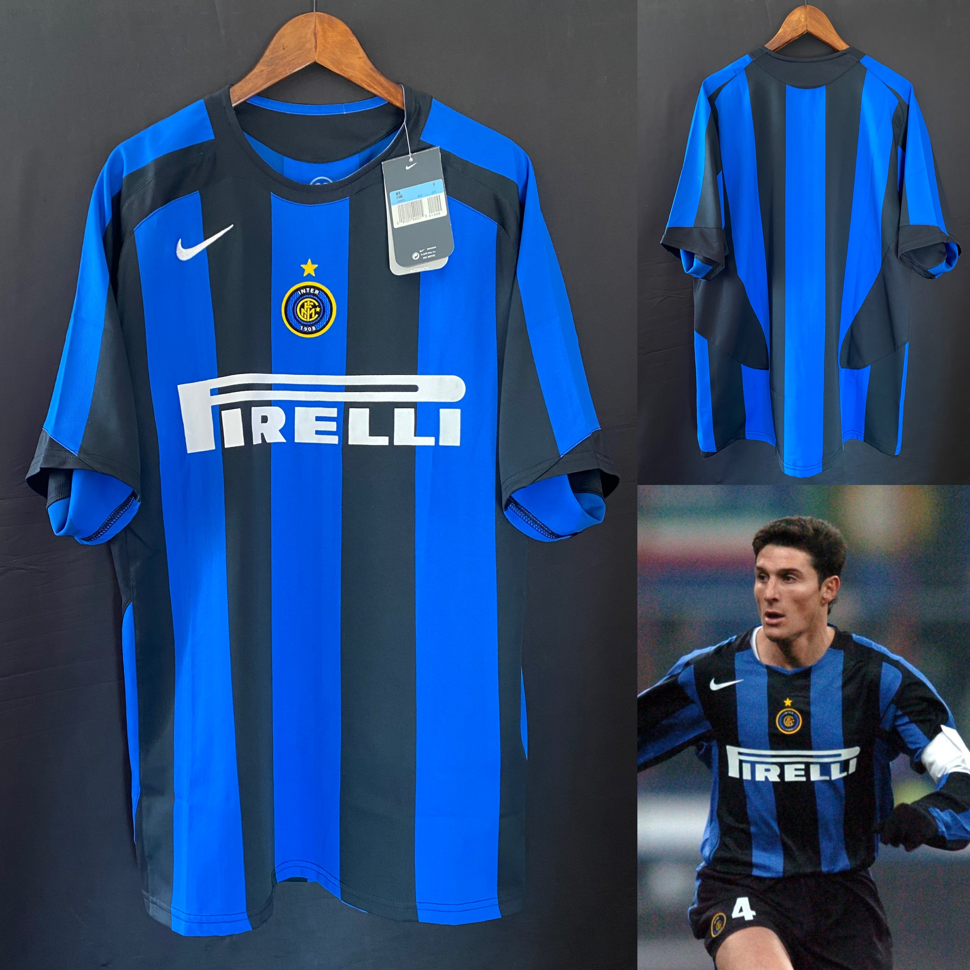 (BNWT) Inter Milan 2004-2005 Nike Home Shirt