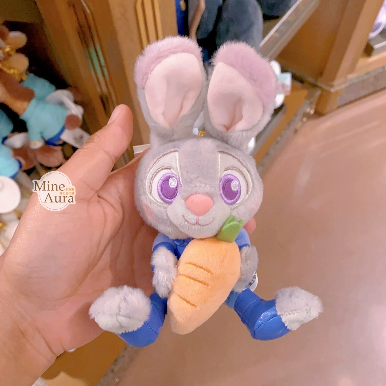 動物方城市 Zootopia 經典角色 Q版 絨毛 鑰匙圈 吊飾 -上海迪士尼樂園