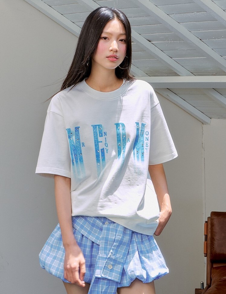 MEDM 夜空閃光 燙鑽 短袖 T