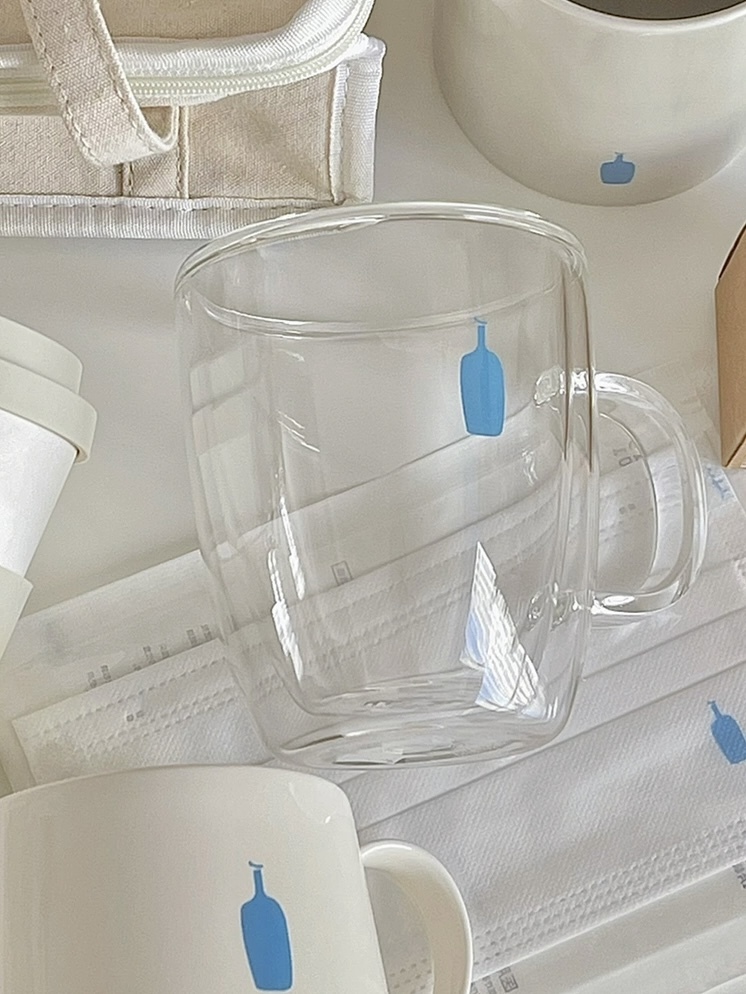 🇯🇵 BLUE BOTTLE  藍瓶咖啡 BODUM 雙層玻璃杯 水杯 / 預購