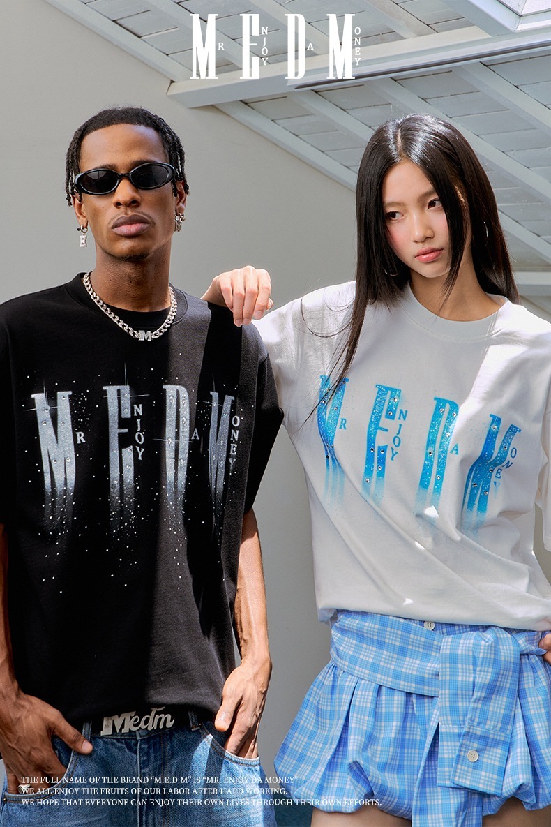 MEDM 夜空閃光 燙鑽 短袖 T