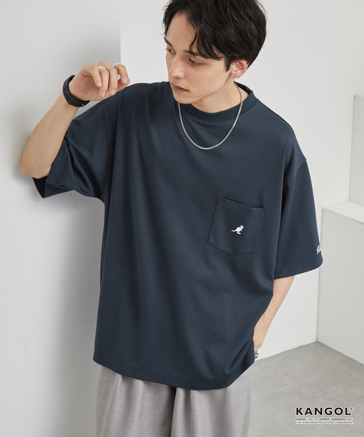[現貨] KANGOL / Oversized Pocket Tee