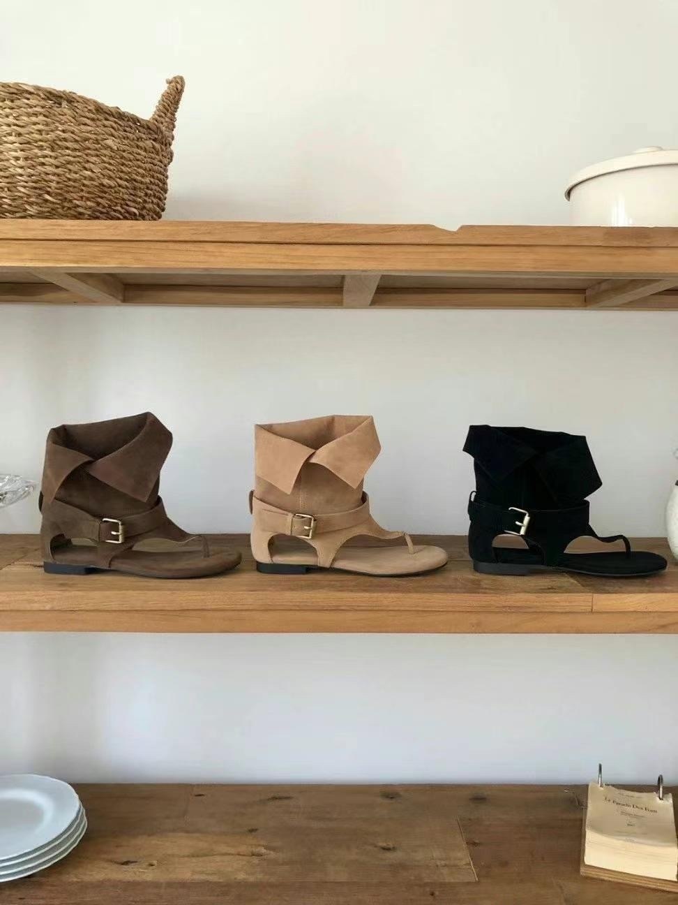 咖啡因反折夏日涼靴