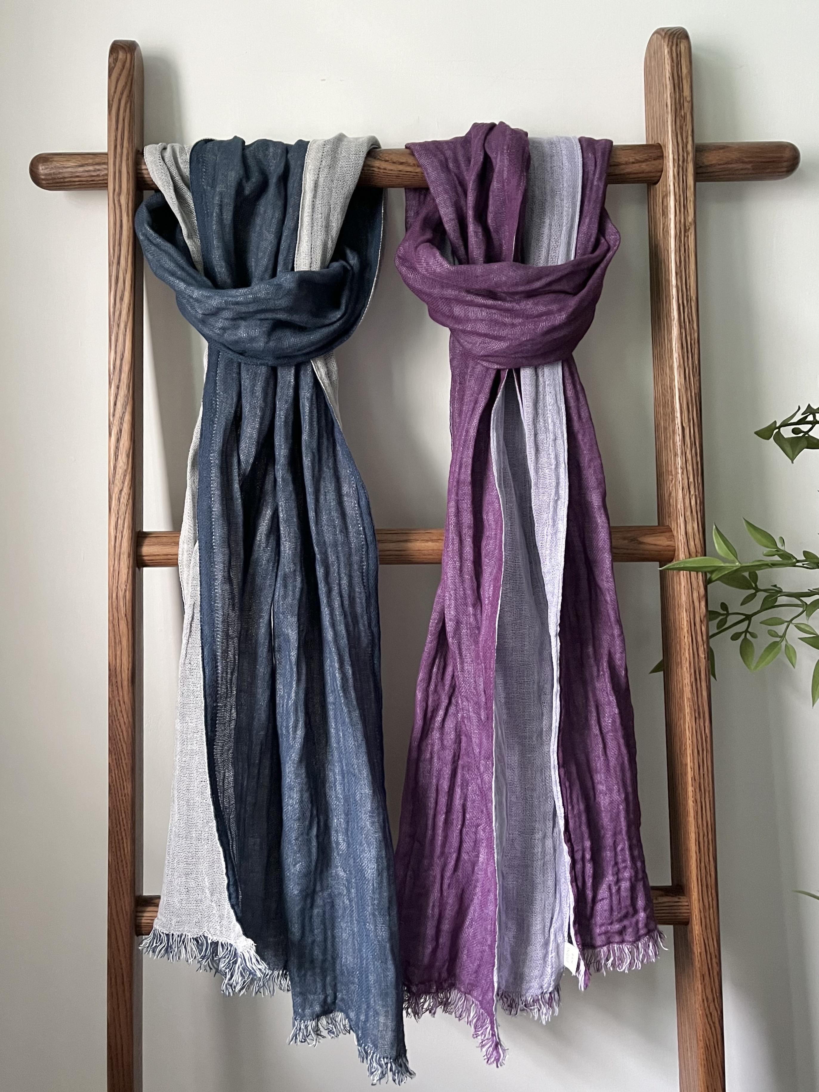 🌿蚊帳布 雙面薄圍巾