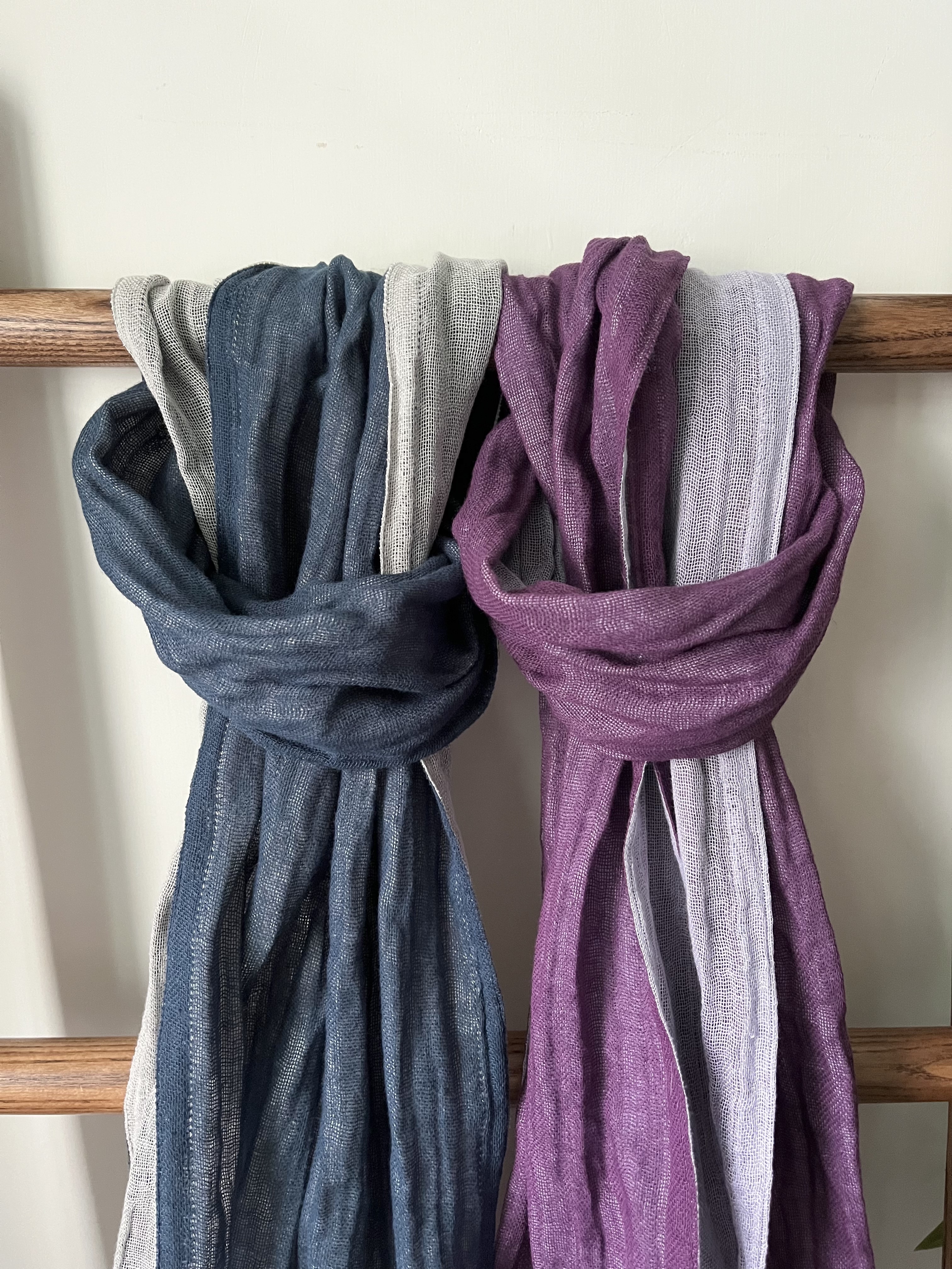 🌿蚊帳布 雙面薄圍巾