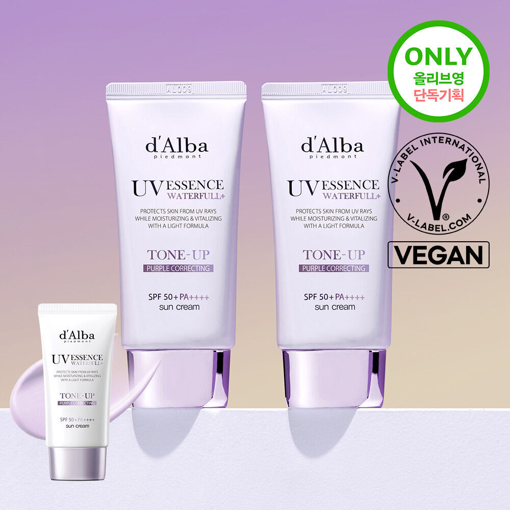 [ dAlba ] UV Essence Waterfull Tone Up Purple Sun Cream 50ml