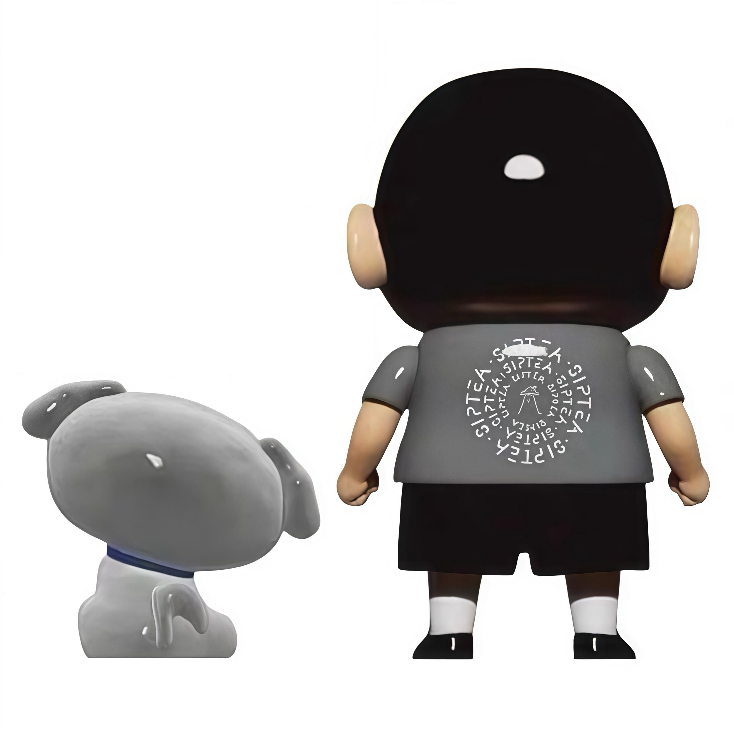 Best.Be.Fore x 1011 TEA 蠟筆小新 野原しんのすけ CITY BOY 黑白系列 SET（灰）