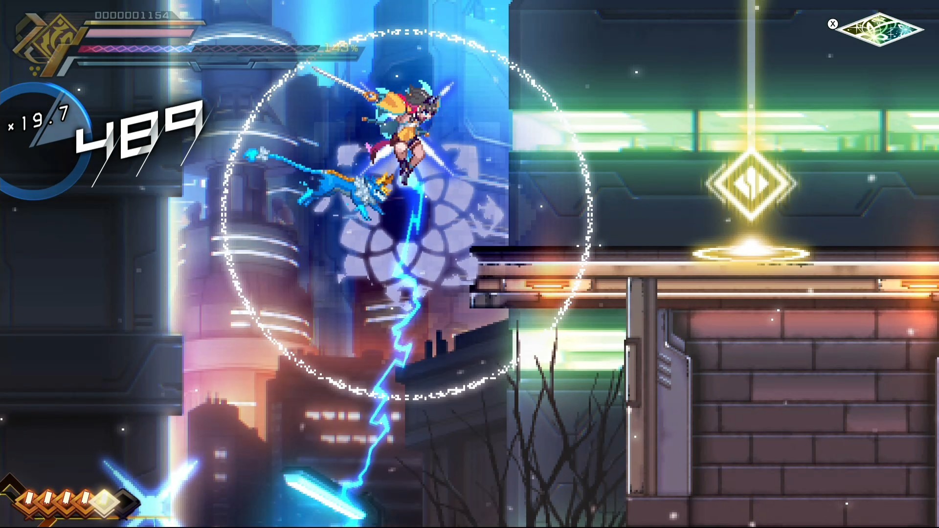 NS 蒼藍雷霆 GUNVOLT 三稜合極版 中文版
