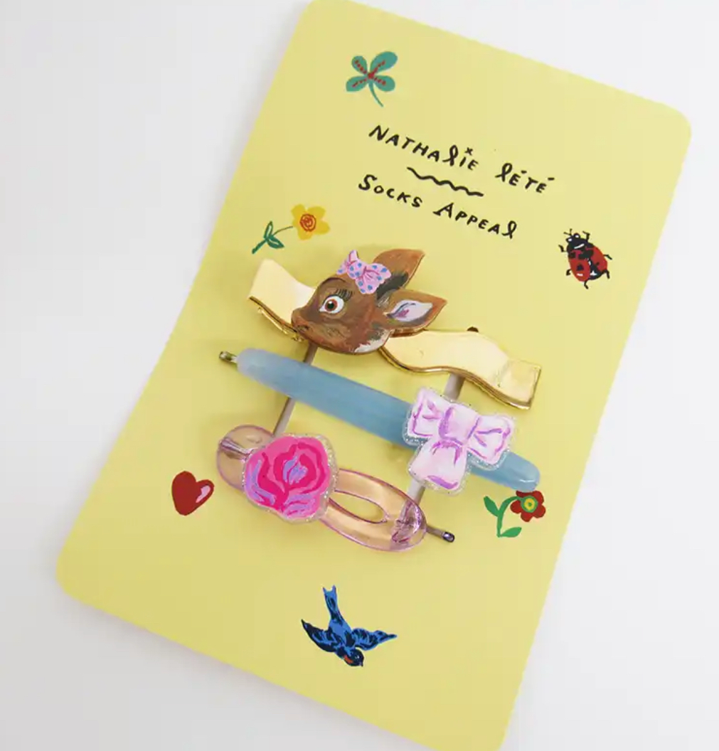 Nathalie Lete NAT髮夾套裝小鹿斑比