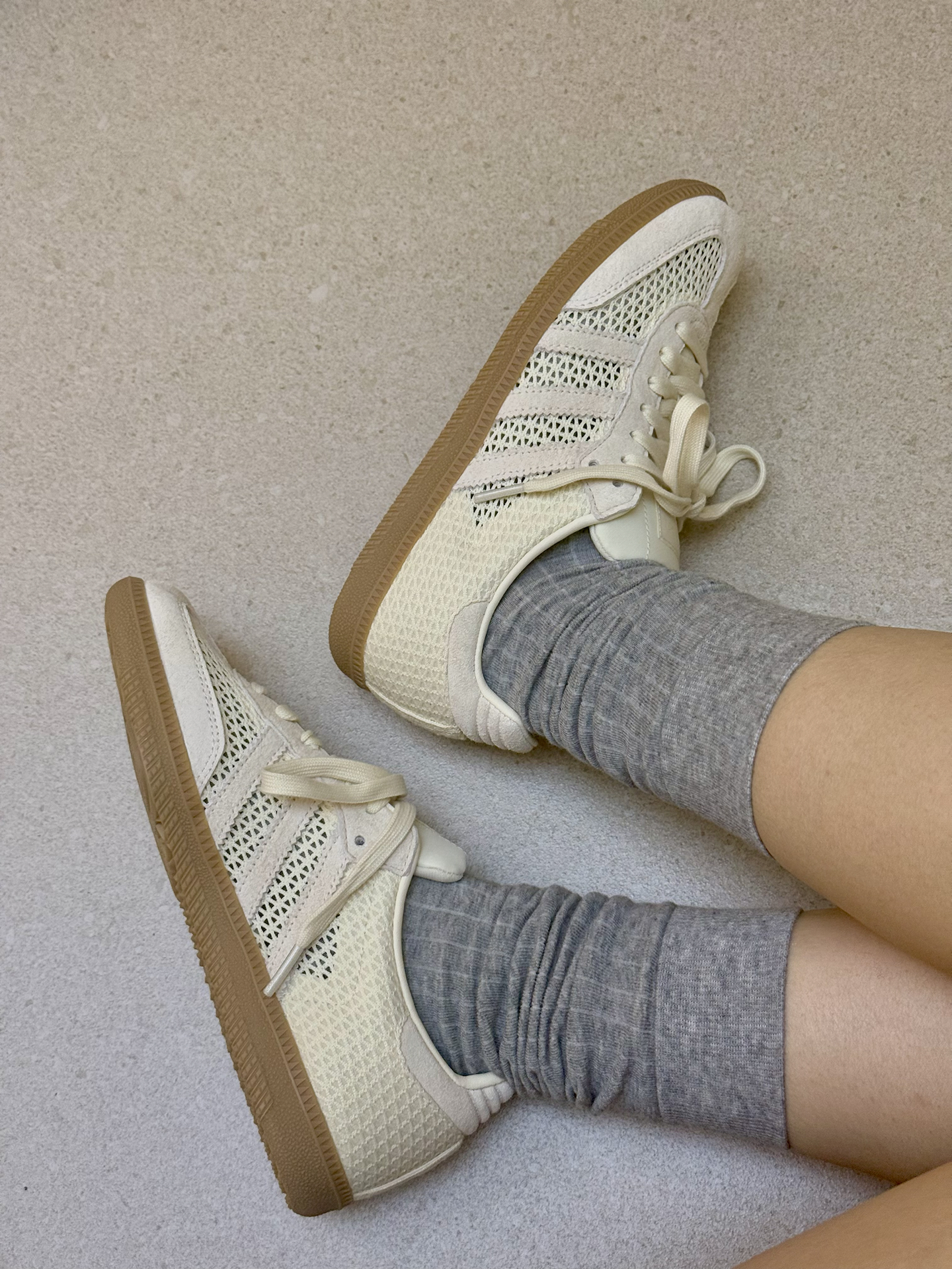 Adidas Originals Samba 米白色 奶油白 編織鞋 焦糖底 復古 德訓鞋 KK3528/預購