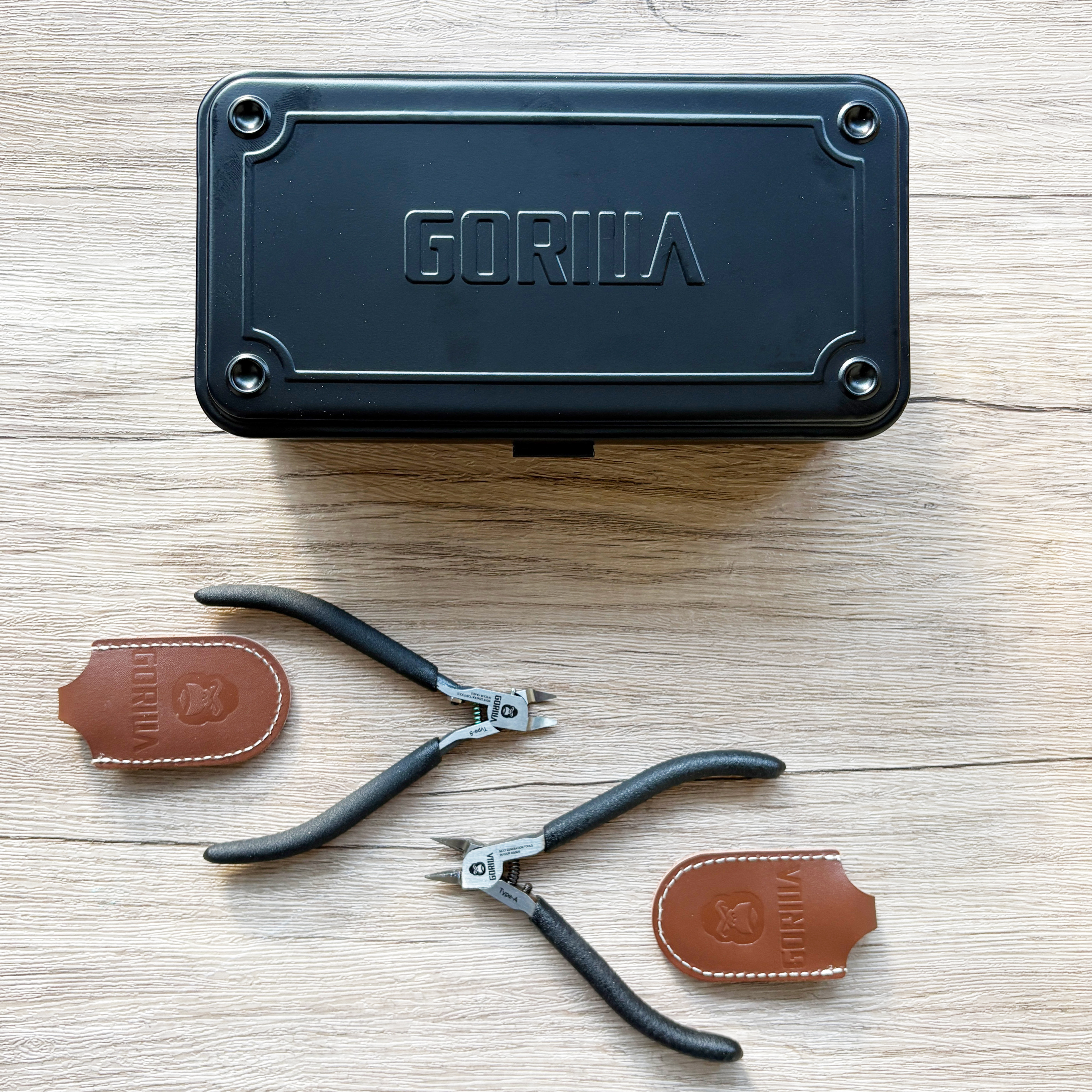 【Gorilla】精密超薄模型鉗單/雙刃組合 ＋【Gorilla】高張力鋼工具箱