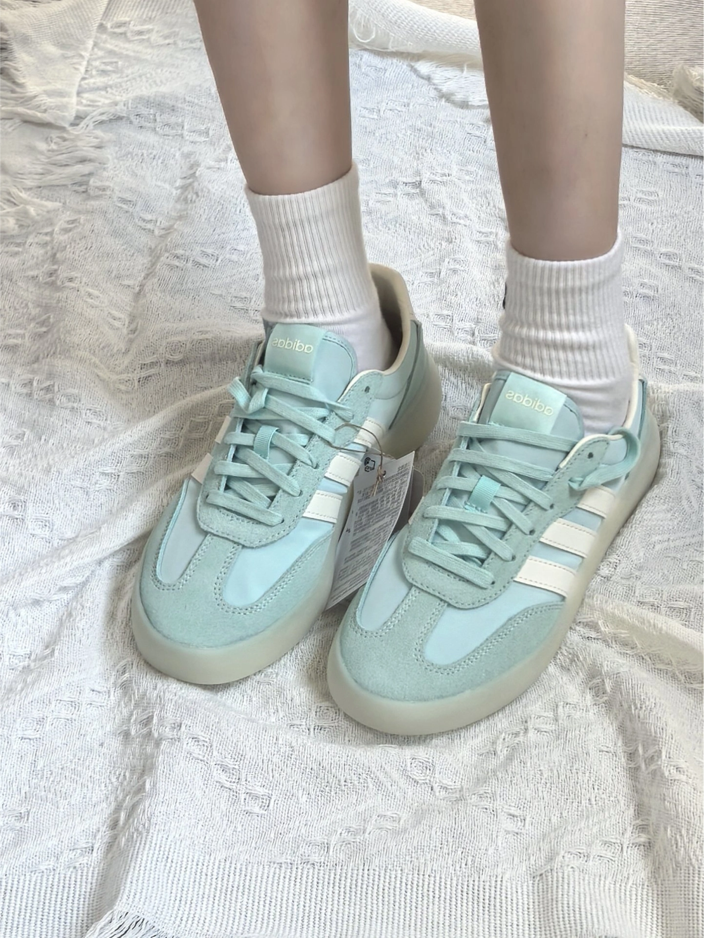 Adidas Barreda Decode 淺綠色 蒂芬尼綠 白綠色 厚底 德訓鞋 JQ6674/預購