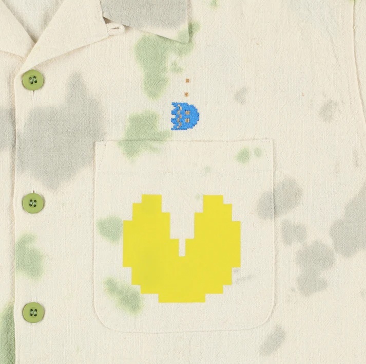 WIND AND SEA x PAC-MAN CELADON SHIRT S/S - PRE ORDER ITEM (預訂中)