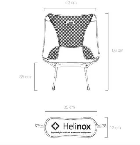 Helinox｜Chair One｜拼接圖騰藍