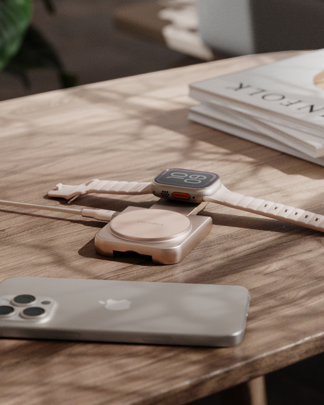 ENERGEA MagDuo 2-in-1 QI2.0 折疊式磁吸快速無線充電器