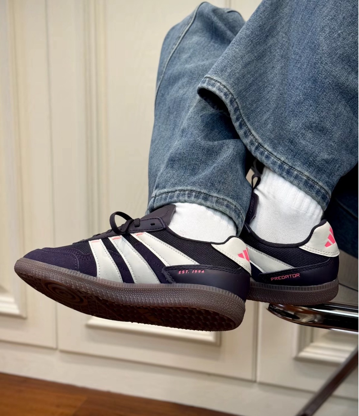 adidas Predator Freestyle 紫色足球鞋 男款｜防滑耐磨舒適潮款