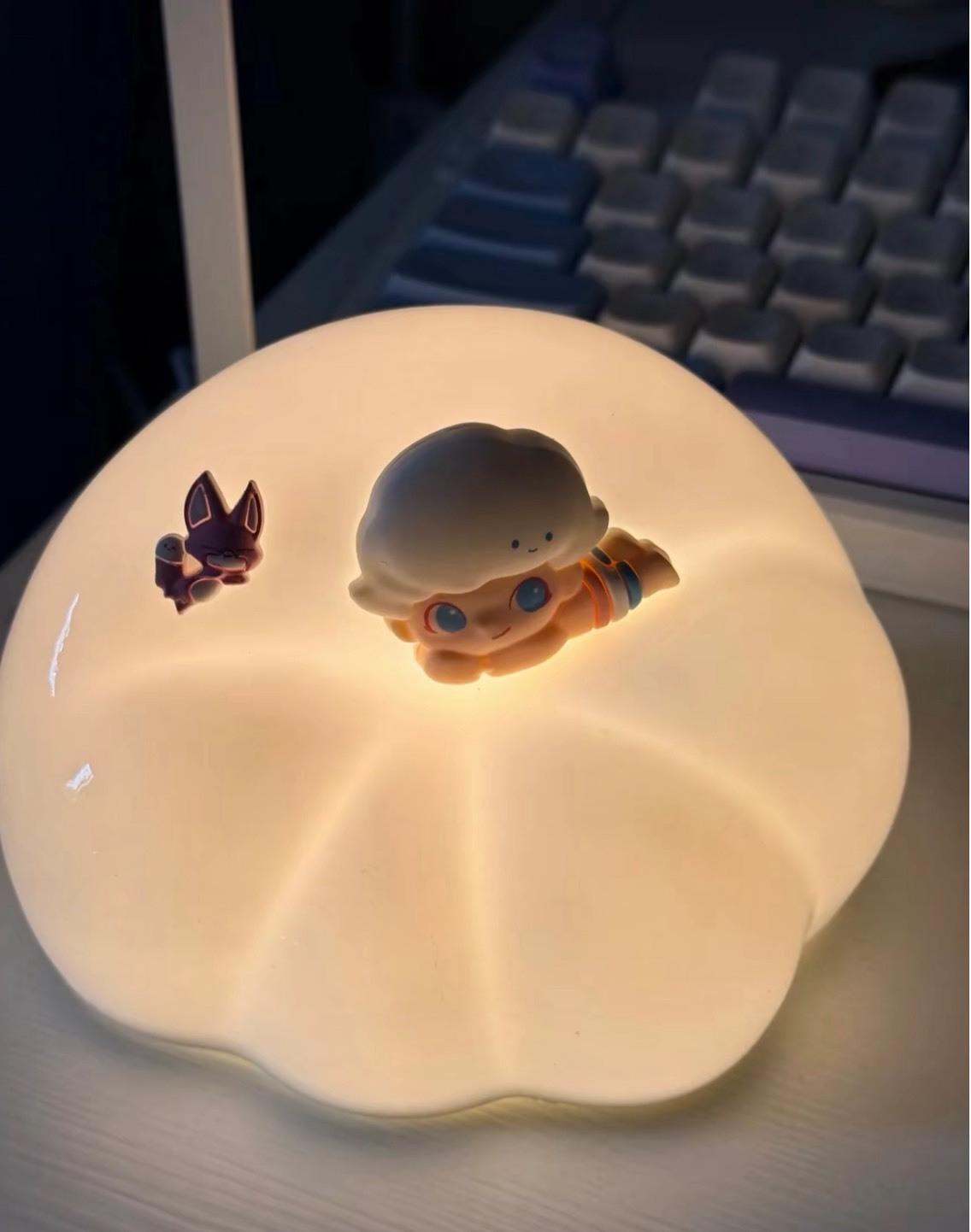 POP MART DIMOO 雲朵陶瓷燈｜潮流居家擺飾 夜燈收藏