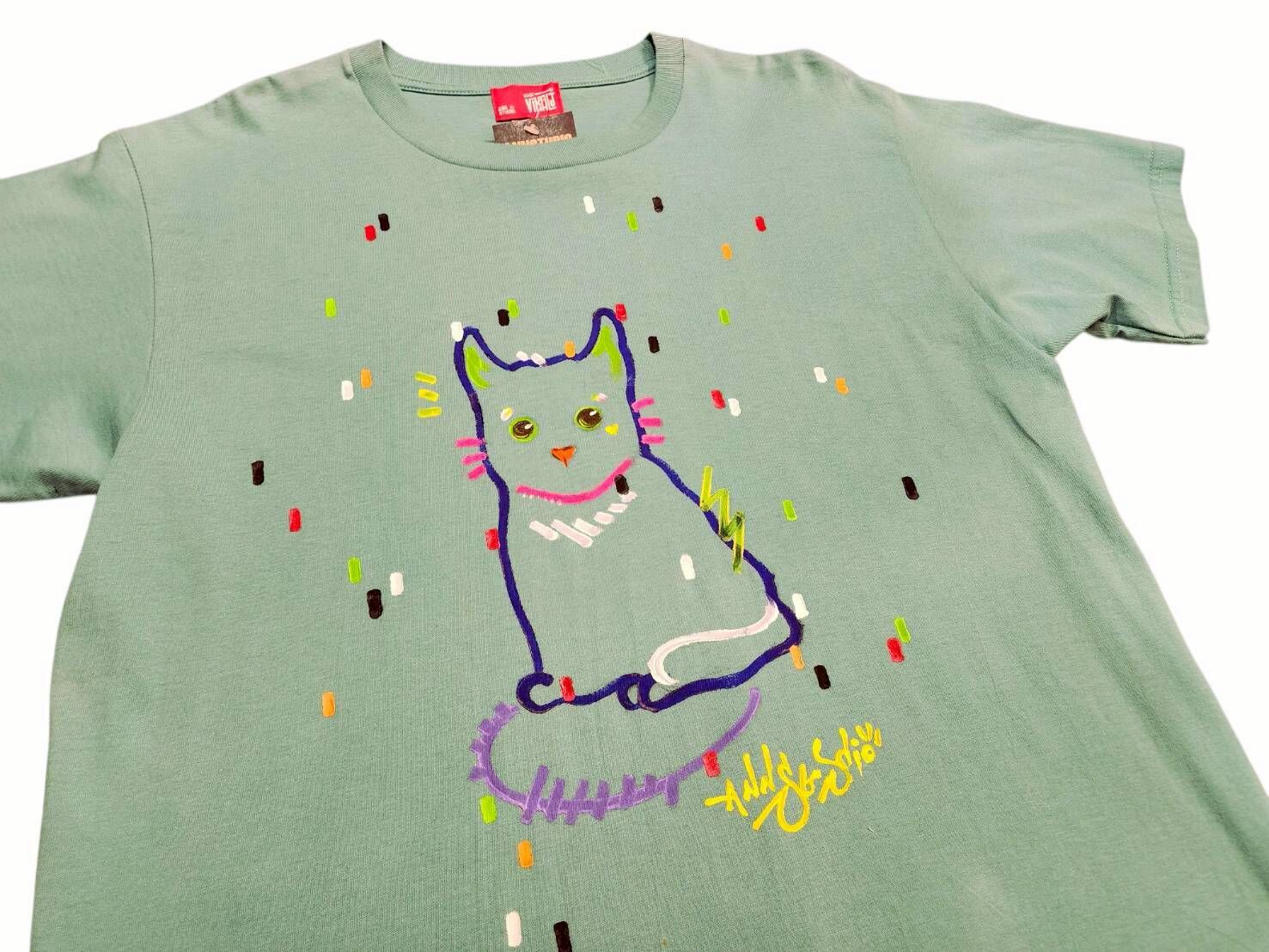 Vikalj Art / 手繪創作系列 「巧克力米 中的貓咪」