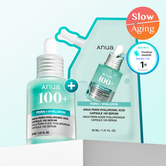 Anua PDRN Hyaluronic Capsule 100 Serum 30ml Refill (+30ml Refill +Sample)