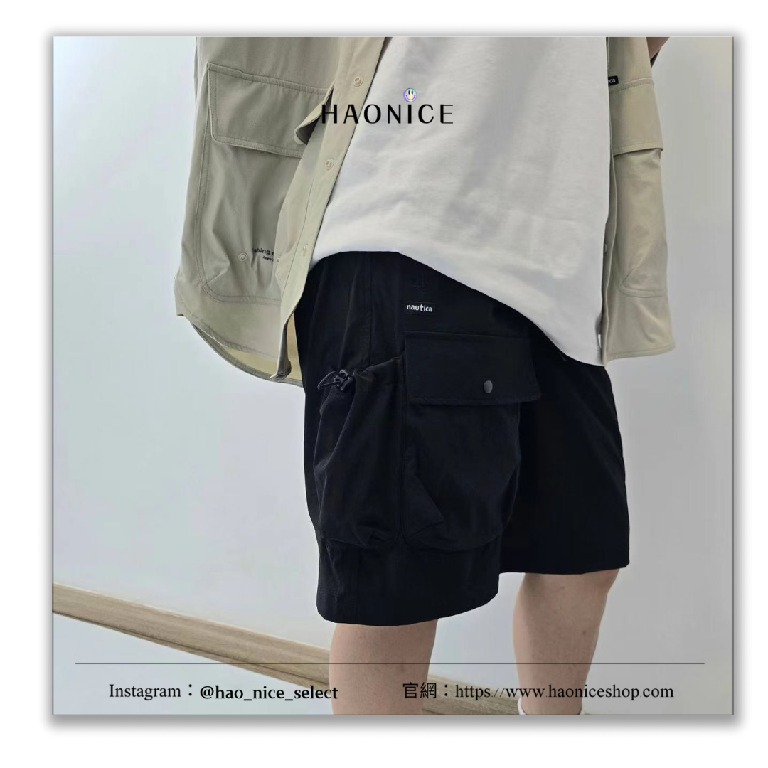 【HAO NICE 】日本🇯🇵潮流 NAUTICA 長谷川25SS 春夏新款 white sail 白帆 日系舒適簡約休閒短褲 戶外釣魚短褲🩳