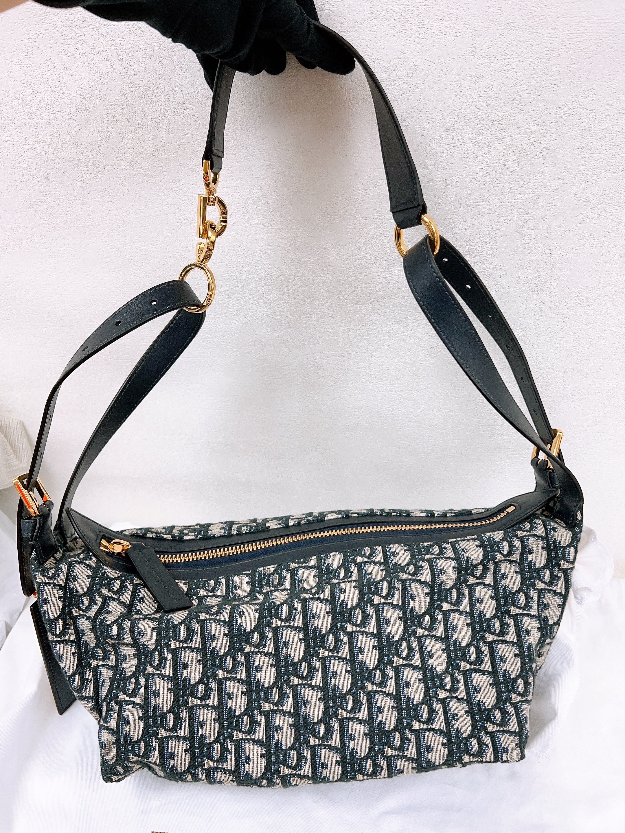 *Unused* Dior d-journey small (blue oblique)