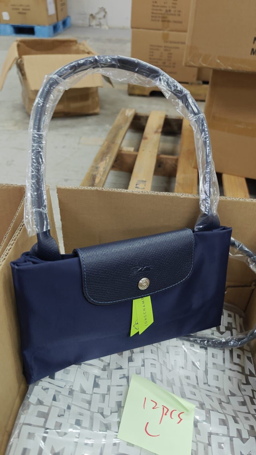 [H] LUXURY PARFUM LONGCHAMP MARINE TOP LONG HANDLE BAG, L1899919P68-MARINE (HLP124)