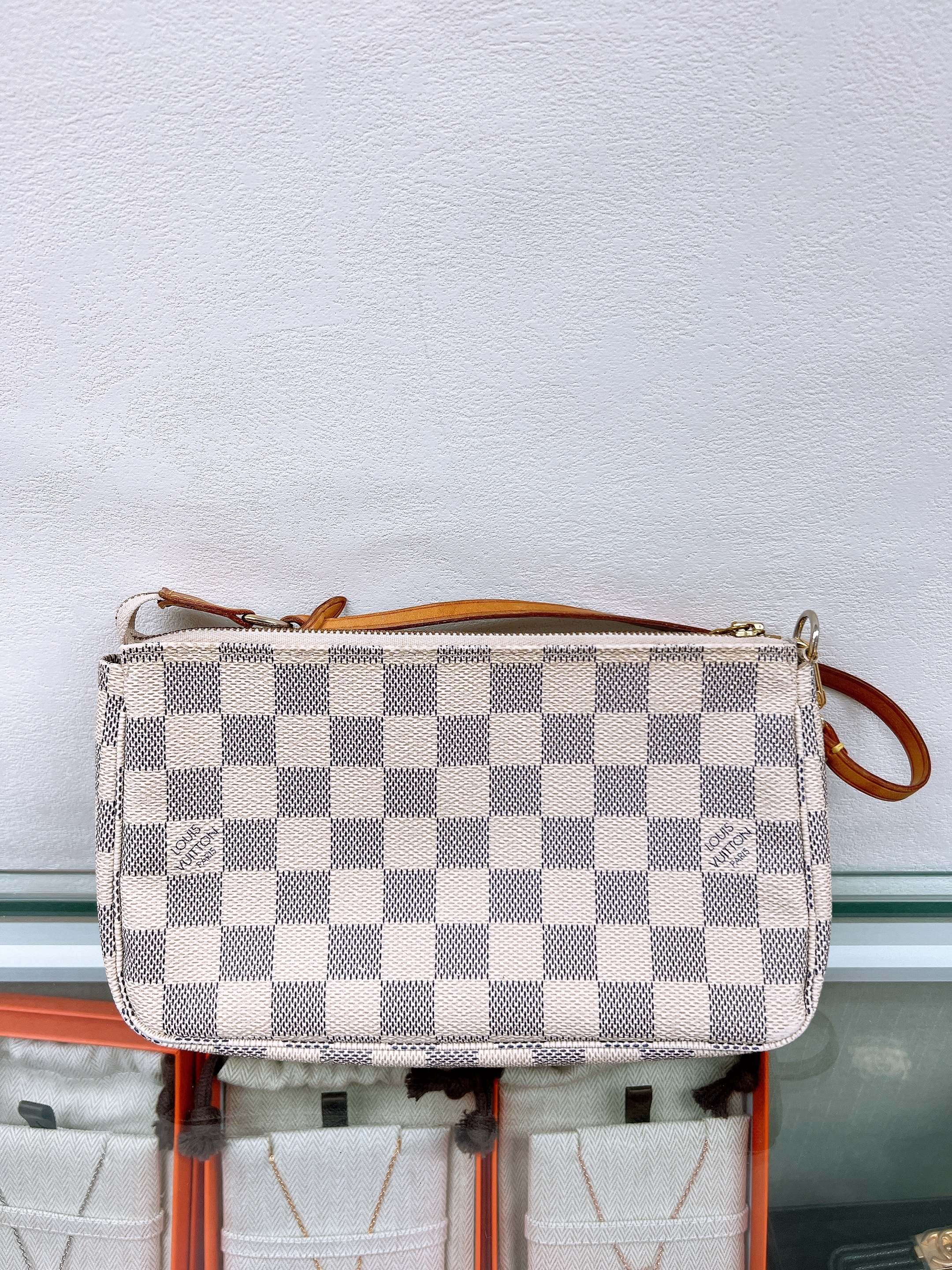 Lv pochette damier azur vintage 大麻將包