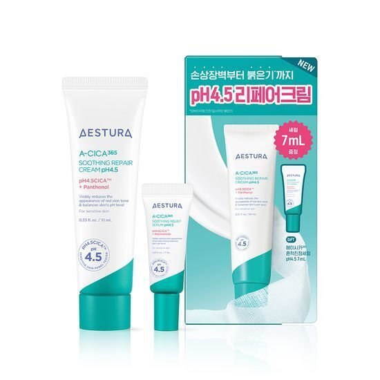 《Olive Young連線》AESTURA A-Cica 365 Soothing Relief cream 60+7ml set