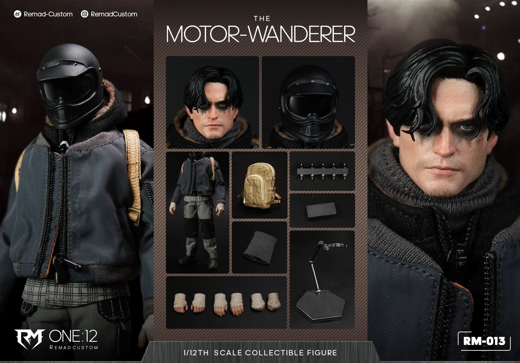 (Pre-Order) Remad Custom 1/12 The Motorcycle Wanderer Action Figure (RM-013)