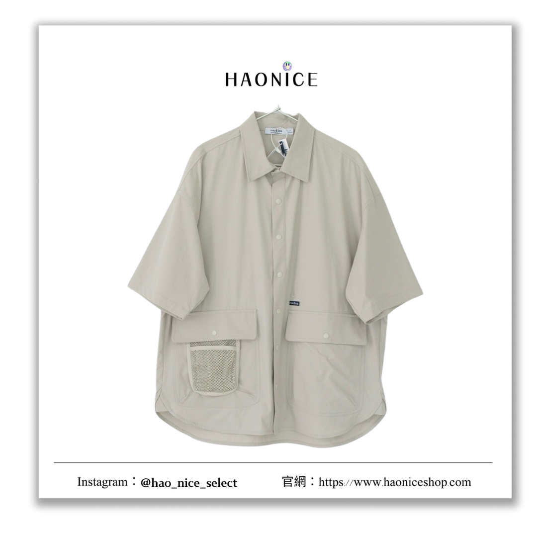 【HAO NICE 】日本🇯🇵潮流 NAUTICA 長谷川25SS 春夏新款  nautica white sail 白帆 日系中性 休閒舒適戶外釣魚襯衫 短袖襯衫🔥
