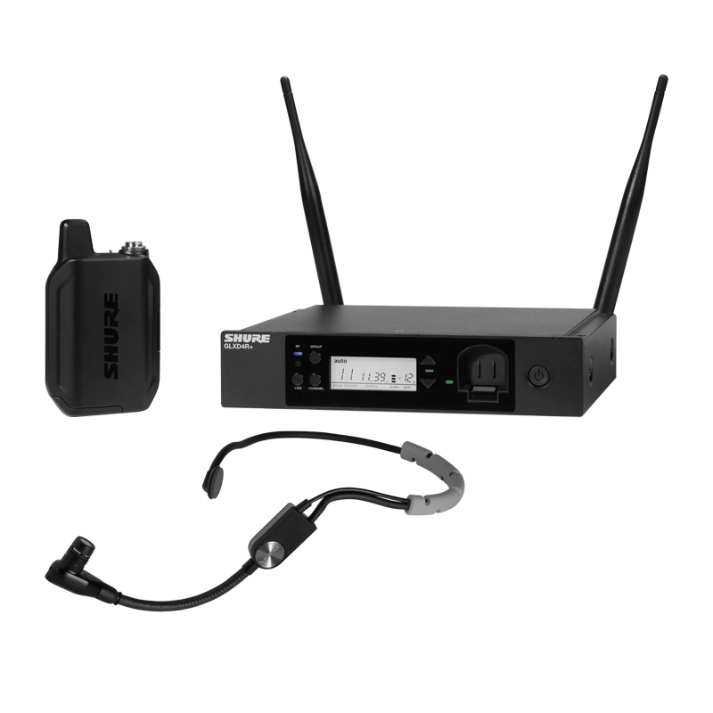 SHURE GLX-D14R+/SM35 頭戴式無線麥克風系統 機櫃型