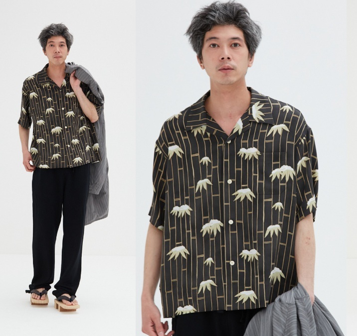 VISVIM 2025 COPA SHIRT S/S BAMBOO (CHIRIMEN) - PRE ORDER ITEM (預訂中)