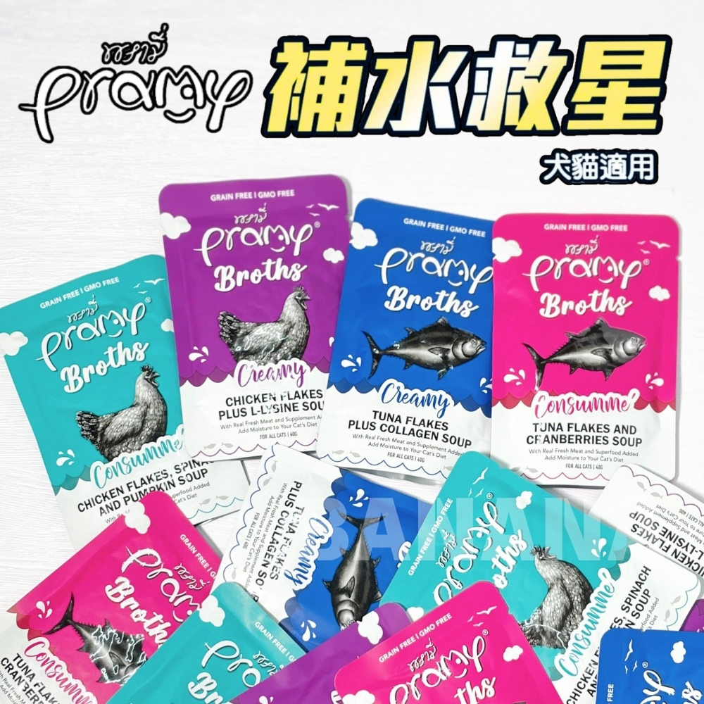 Pramy 普拉｜補水救星 補水餐包40g 湯包 補水罐 (犬貓適用)