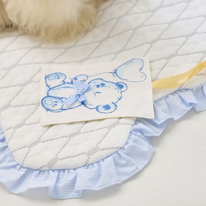 Cool涼感坐墊 熊熊bear涼感墊 藍- It’s sunny outside