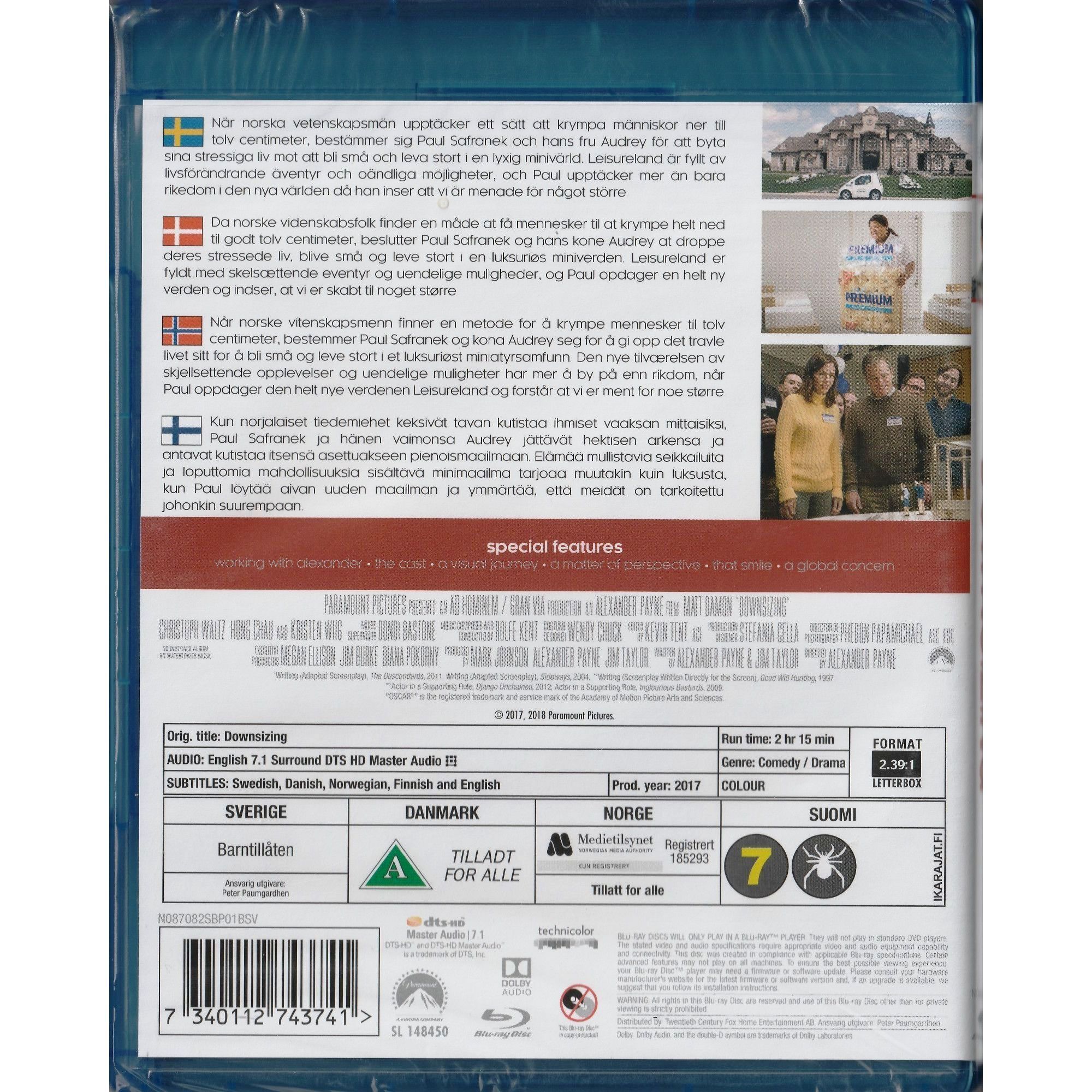 縮水人間 (2017) (Blu-ray) (北歐版)